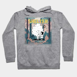 shelter ,Trees shelter  the house from the wind. Hoodie